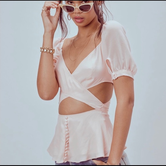 For Love And Lemons Tops - NWT For Love and Lemons Louise Peplum Top